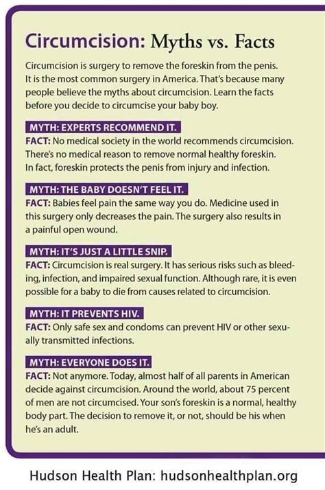 Circumcision Myths Vs Facts Circumcision Is Surgery To Remove The Foreskin From The Penis It