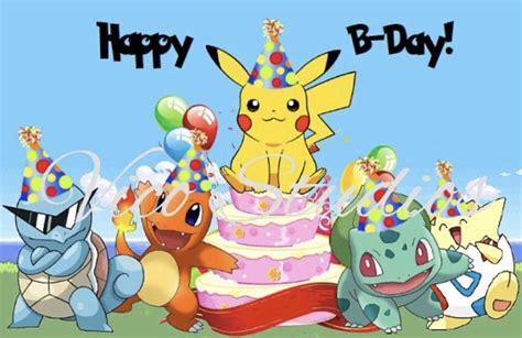 Pin By Uchula Ramos On Guardado Rápido Happy Birthday Pokemon Happy