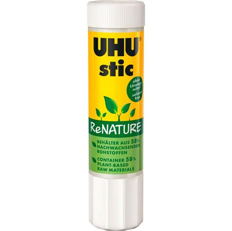 Uhu Renature Glue Stick 8g Single Pack Inkjet Wholesale