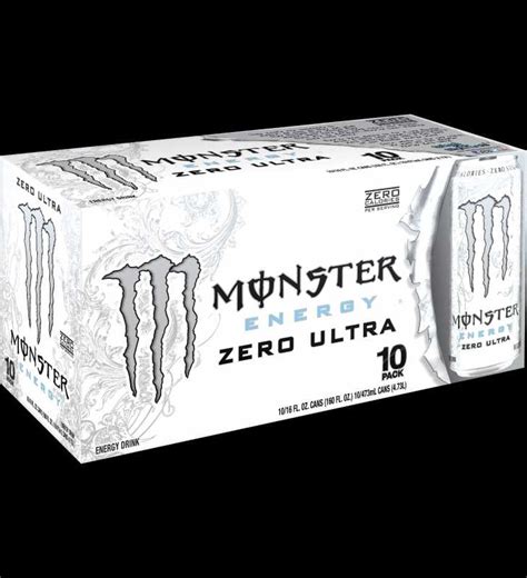 Monster Zero Ultra Energy Drink 16 Fl Oz 10 Count