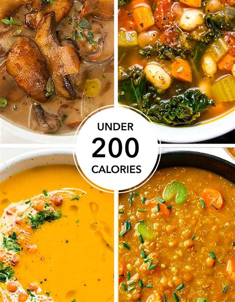 > 100 calories and under. 15+ HEALTHY WEIGHT LOSS SOUPS (UNDER 200 CALORIES) - The ...