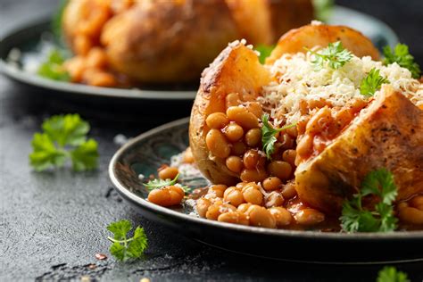 Jacket Potatoes And Beans Simply Veg