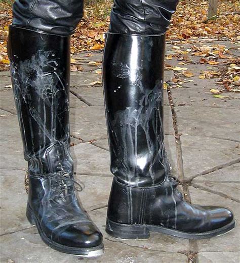 Cummed Dehner Boots Fetish