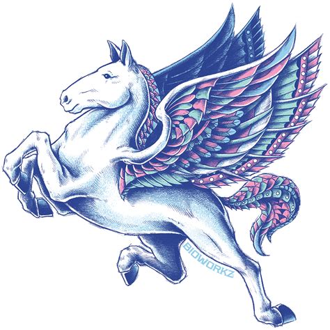 Bioworkz Pegasus Sticker