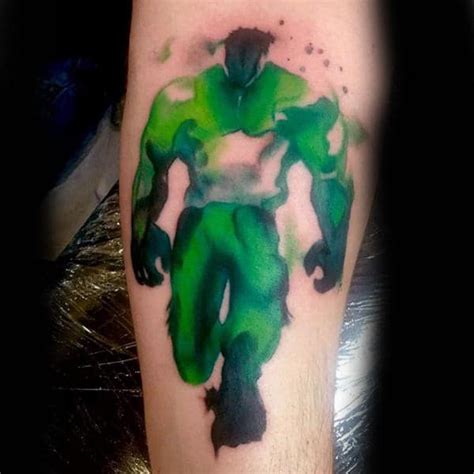 100 Incredible Hulk Tattoos For Men Gallant Green Design Ideas