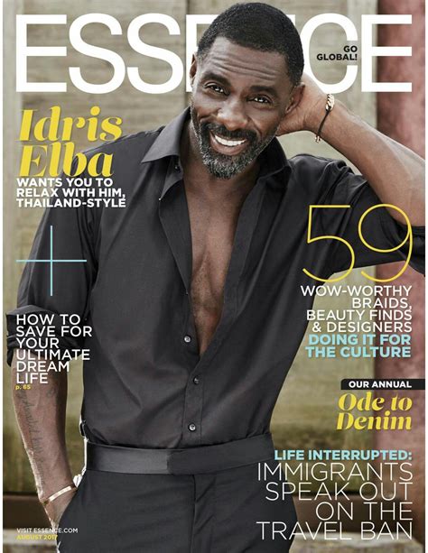 Idris Elba Essence Magazine Cover Gorgeous Black Men Beautiful Men