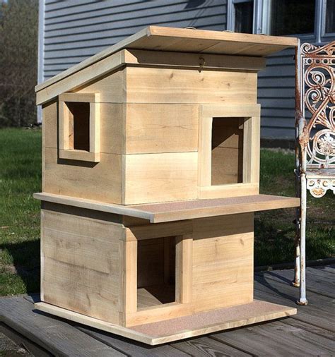 Cat House Outdoor Cat Shelter Condo For Your Rescue Cat