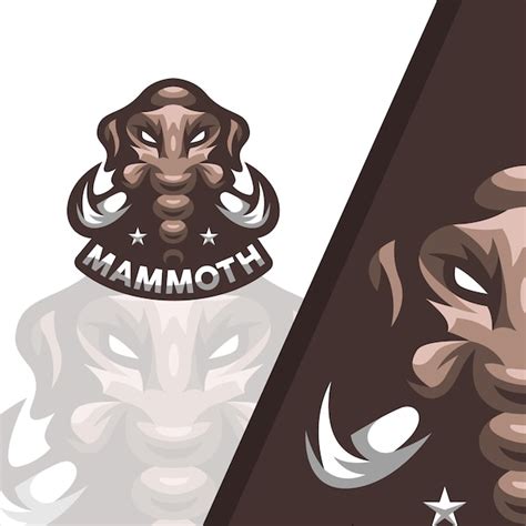 Premium Vector Mammoth Mascot Illustration