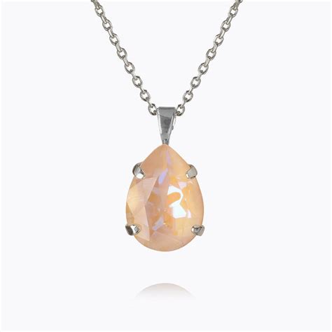 Caroline Svedbom Mini Drop Necklace Ivory Cream Delite Gold — Caroline Svedbom Jewelry