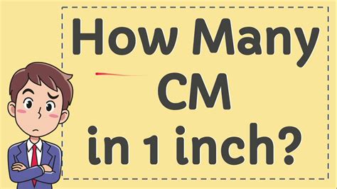 How Many Cm In 1 Inch Youtube
