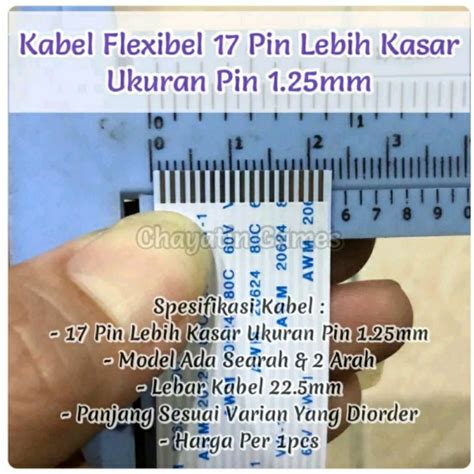 Jual Kabel Flexibel Pin Lebih Kasar Panjang Dan Model Sesuai Varian
