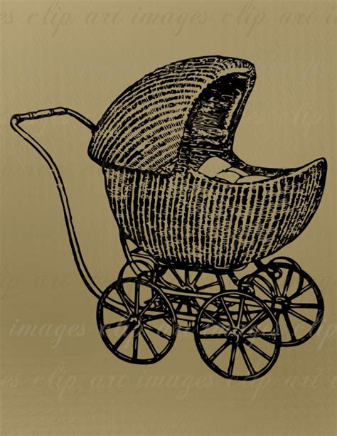 Vintage Baby Carriage Clipart Clipart Suggest