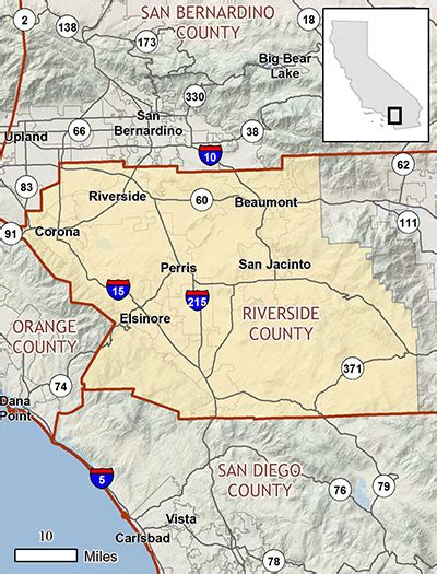 Map Of Riverside County California Bell Marika