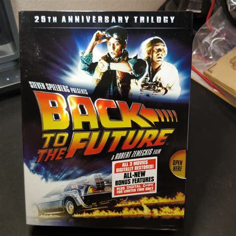 Original Unplayed Back To The Future 25th Anniversary Trilogy Dvd