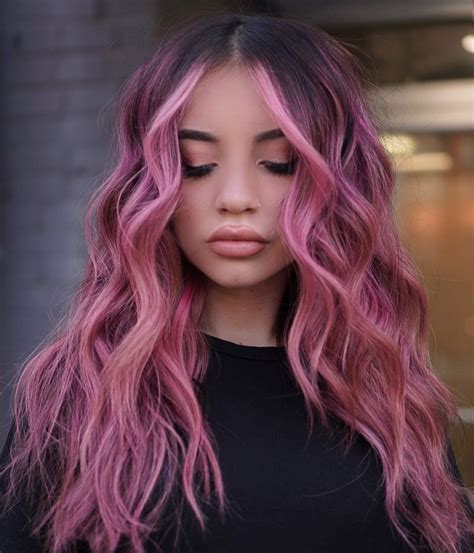 multi colored hairstyles for long hair beautiful model girl with tousled hair style in a