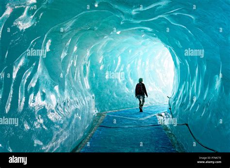 France Haute Savoie Chamonix Mont Blanc Montenvers Cave Of The Mer