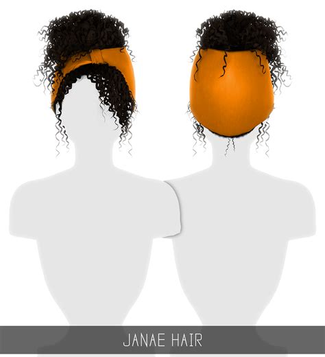 Janae Hair Patreon Sims 4 Sims Hair Sims 4 Curly Hair