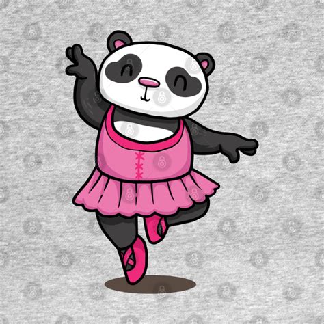 Ballerina Panda Dancer With Pink Ballett Dress Ballett Panda Tank