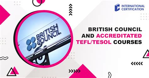 British Council And Accredited Tefltesol Courses