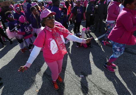 look at all this pink thousands participate in susan g komen walk for breast cancer research