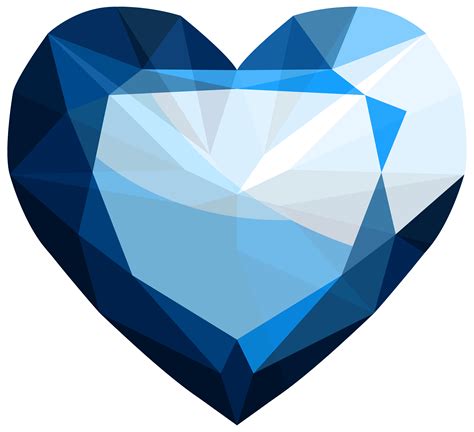Sapphire Heart Png Image For Free Download