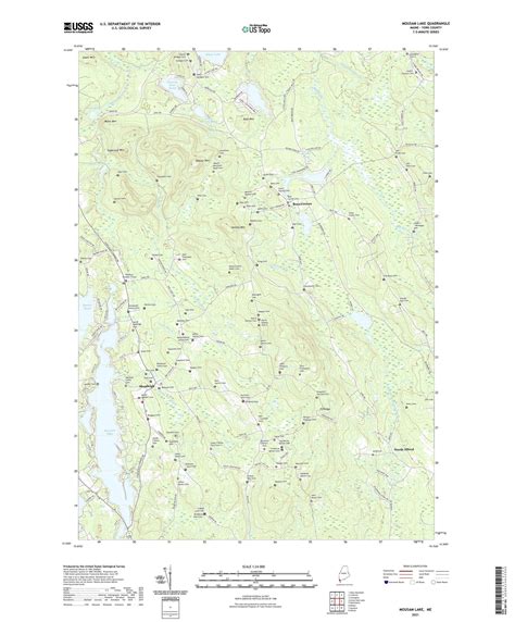 Mousam Lake Maine Us Topo Map Mytopo Map Store