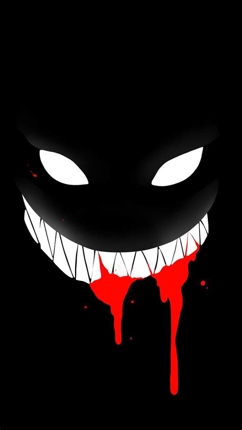 The Face Black Blood Emoji Eyes Red Smile Hd Phone Wallpaper Peakpx