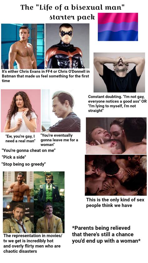 the life of a bisexual man starter pack r starterpacks starter packs know your meme