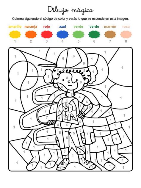 Dibujo Mágico De Niño Con Gorra Dibujo Para Colorear E Imprimir