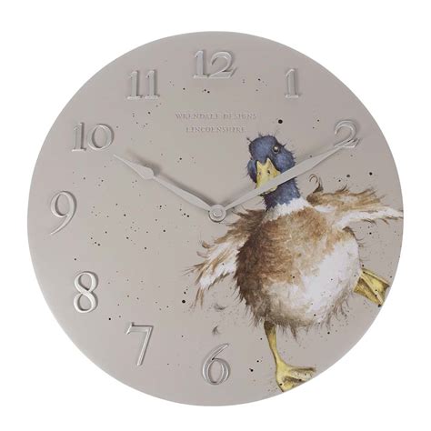 Wrendale Clock Duck Stratford Garden Centre