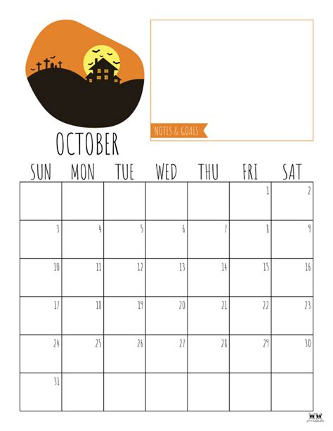 October 2021 Calendars 15 Free Printables Printabulls