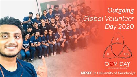 Outgoing Global Volunteer Day 2020 Aiesec In University Of Peradeniya