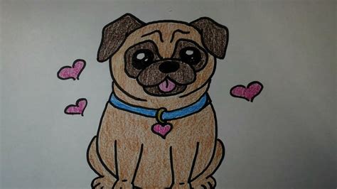 DESENHOS FACEIS DE FAZER COMO DESENHAR UM CACHORRINHO FOFO PUG