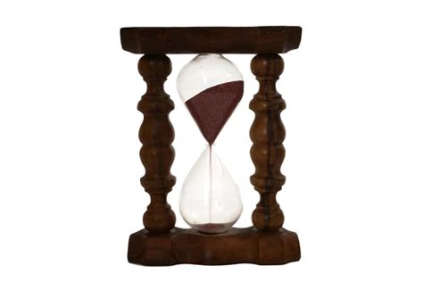 Sand Hourglass Timer In Olive Wood Stand 3 Minute Glass Egg Etsy