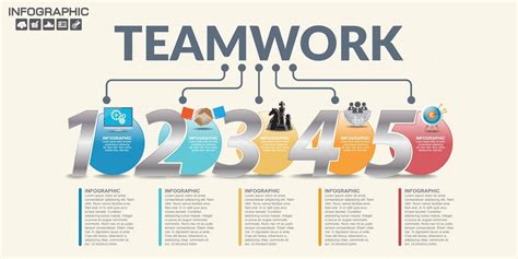 Infographic Of Teamwork Concept With Icons 3059029 Vector Art At Vecteezy