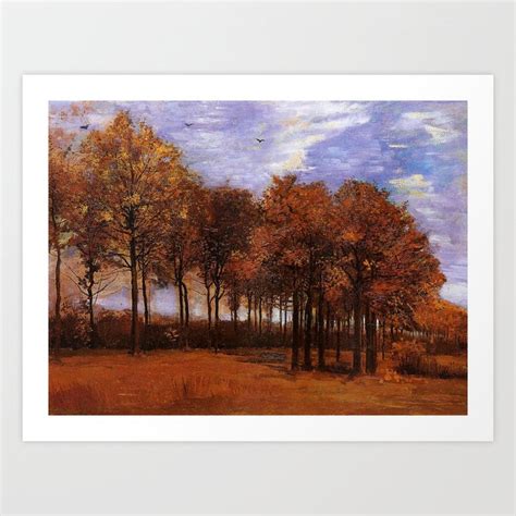 Vincent Van Gogh Autumn Landscape Art Print By Vincent Van Gogh Art