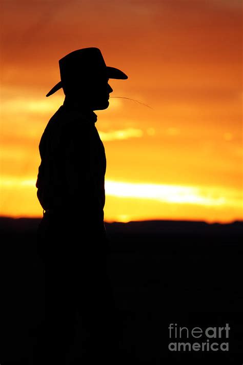Cowboy Sunset Photograph By Val Armstrong
