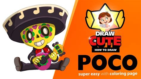 How to draw red dragon jessie | brawl stars. How to draw Poco super easy | Brawl Stars drawing tutorial ...