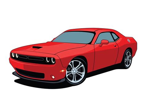 Dodge Challenger Vector Art Icons And Graphics For Free Download