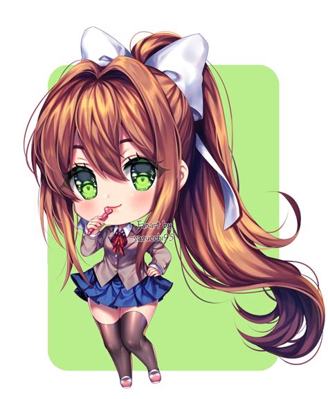 Doki Doki Literature Club Chibi Monika By