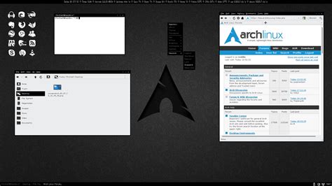 Arch Linux Desktop Screenshot Oct 27th 2012 By Mtothem On Deviantart