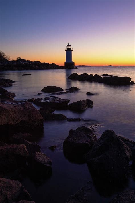 Morning Glow At Fort Pickering Light Photograph By Kelley James Fine