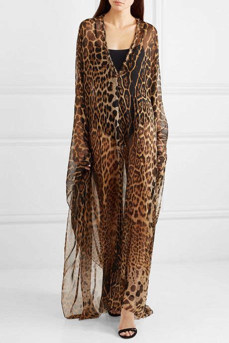 Leopard Print Silk Chiffon Maxi Dress Chiffon Maxi Dress Chiffon