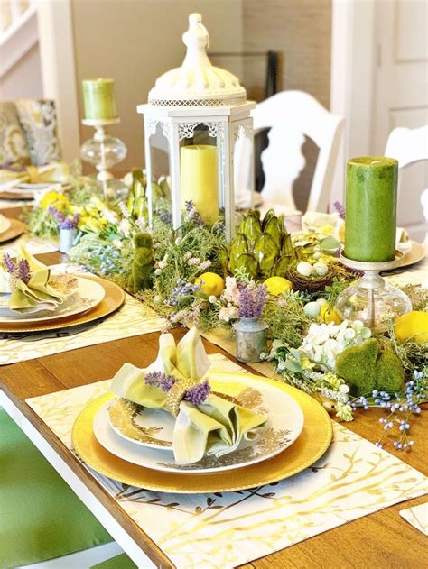20 Romantic Spring Dining Room Table Decoration You Must Try Easter