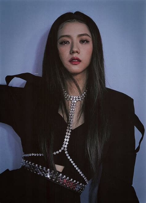 South korean singer, model and actress, rapper. Picture of Kim Jisoo