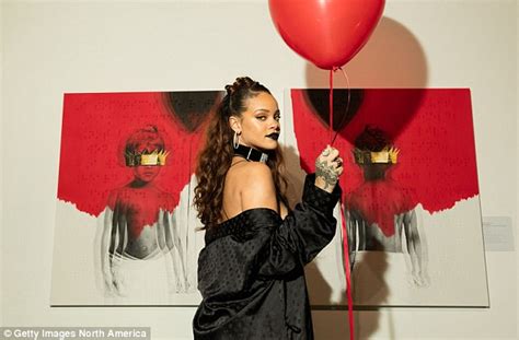 The Wait Is Over Rihanna Unveils Topless Cover Art For New Single Work Featuring Ex Drake As