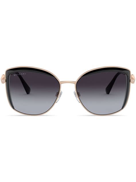 Bvlgari Oversized Sunglasses Farfetch