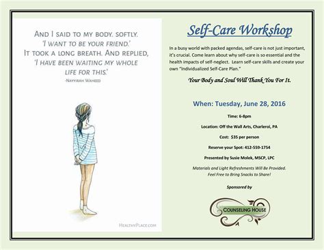 Self Care Tips Flyer