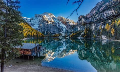 Nature Landscape Lake Fall Mountains Forest Blue