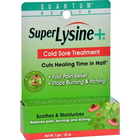 Quantum Super Lysine Plus Cold Sore Treatment 025 Oz